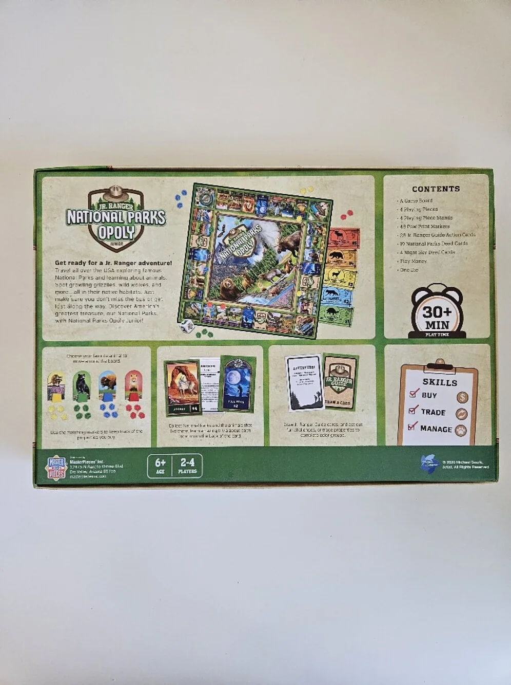 National Parks Opoly Junior Ranger Board Game